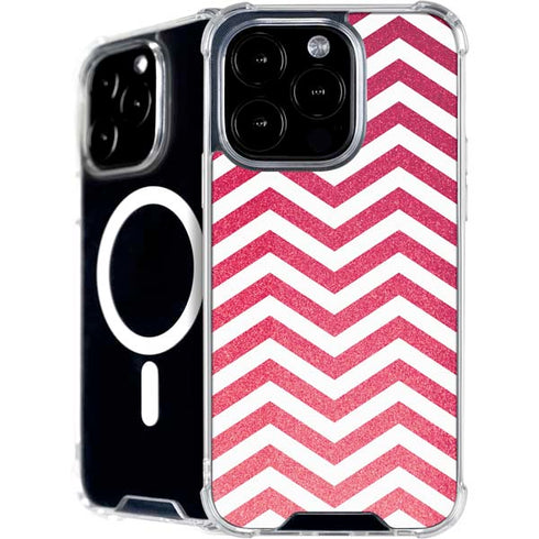 Pink Chevron iPhone 16 Pro MagSafe Case